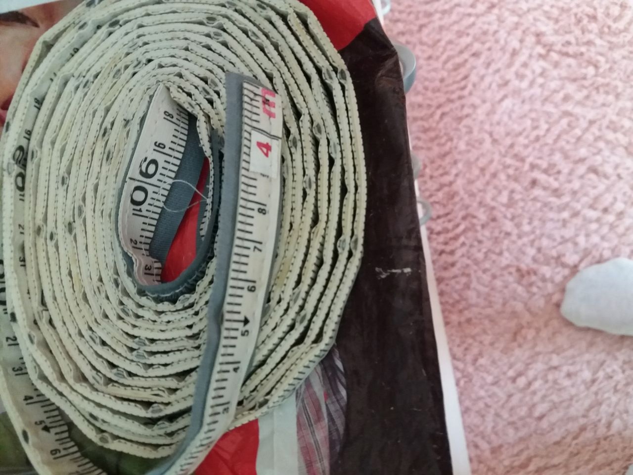 Мерный пояс 4.0 метра 5см. Свинцовые цифры